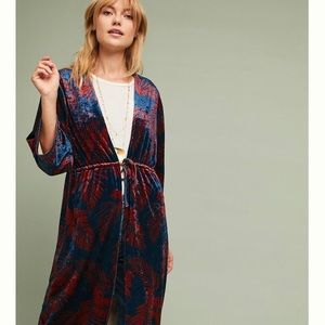 Palm Velvet Kimono
